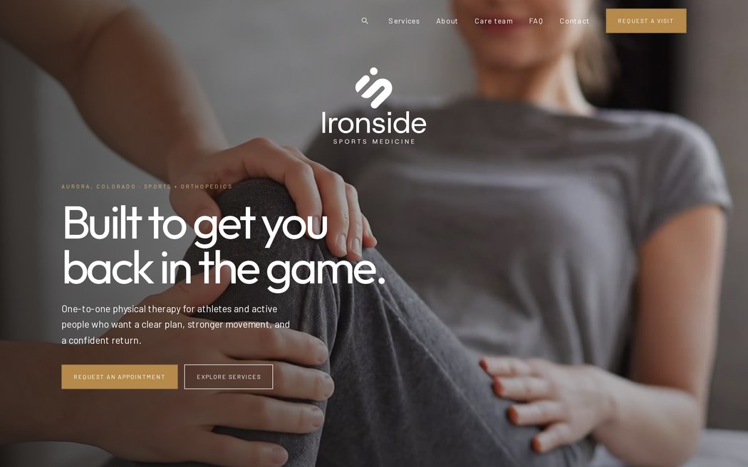 Athletic design direction example
