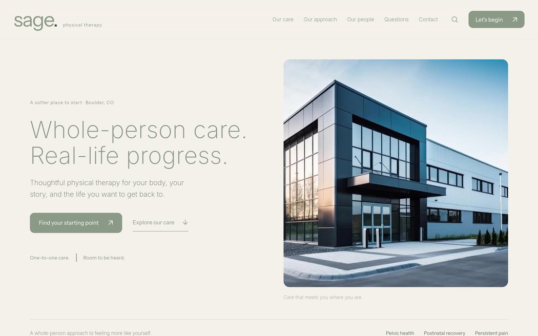 Sage design direction example